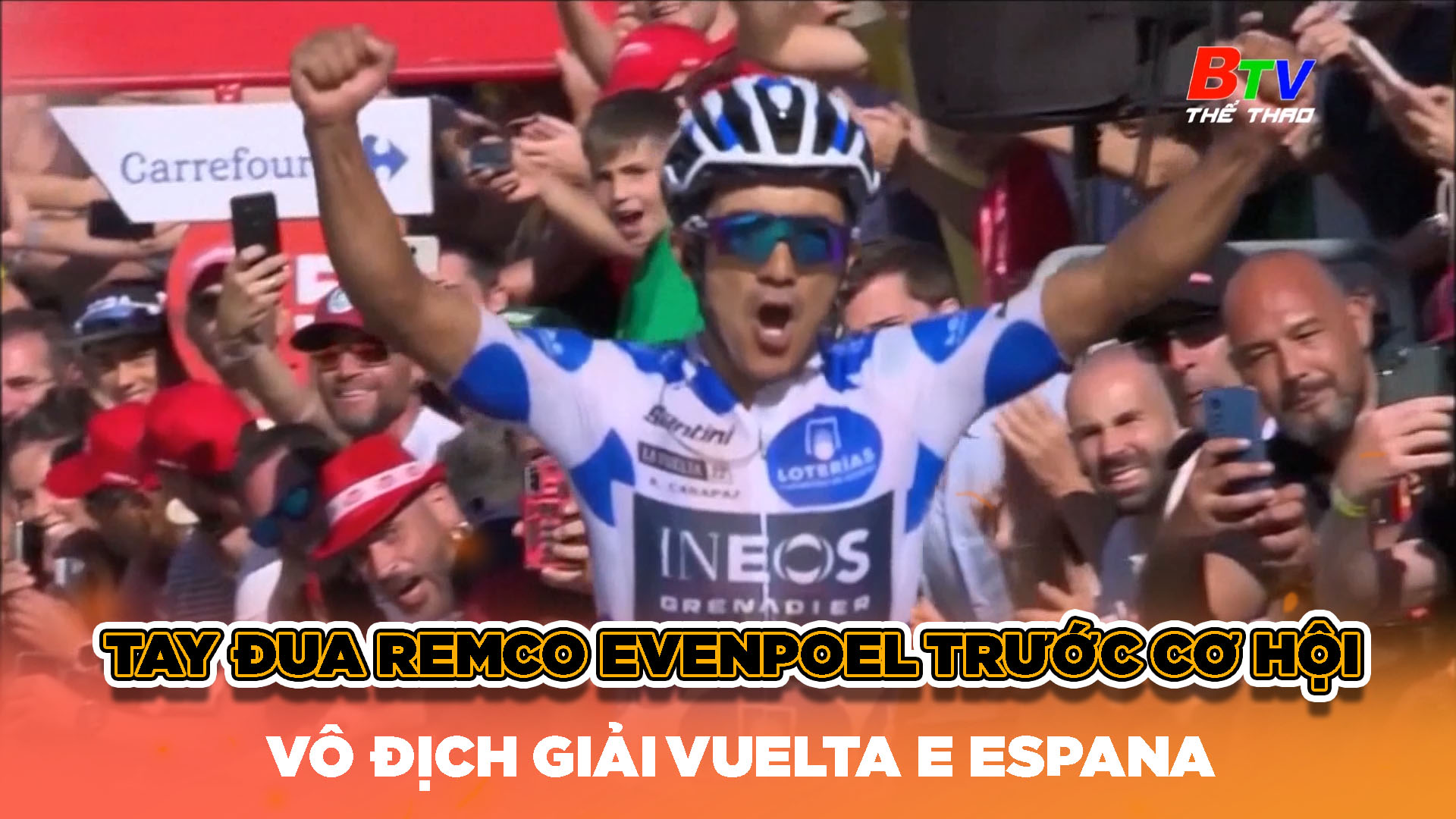 Tay đua Remco Evenpoel trước cơ hội vô địch Giải xe đạp Vuelta E Espana